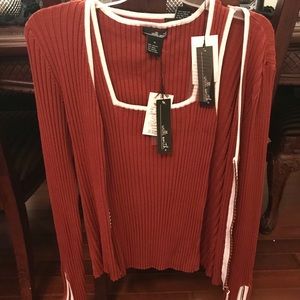 NWT  WILLI SMITH BRAND 2-Piece sweater set Medium
